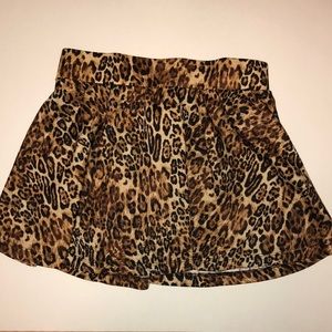 Leopard mini skirt